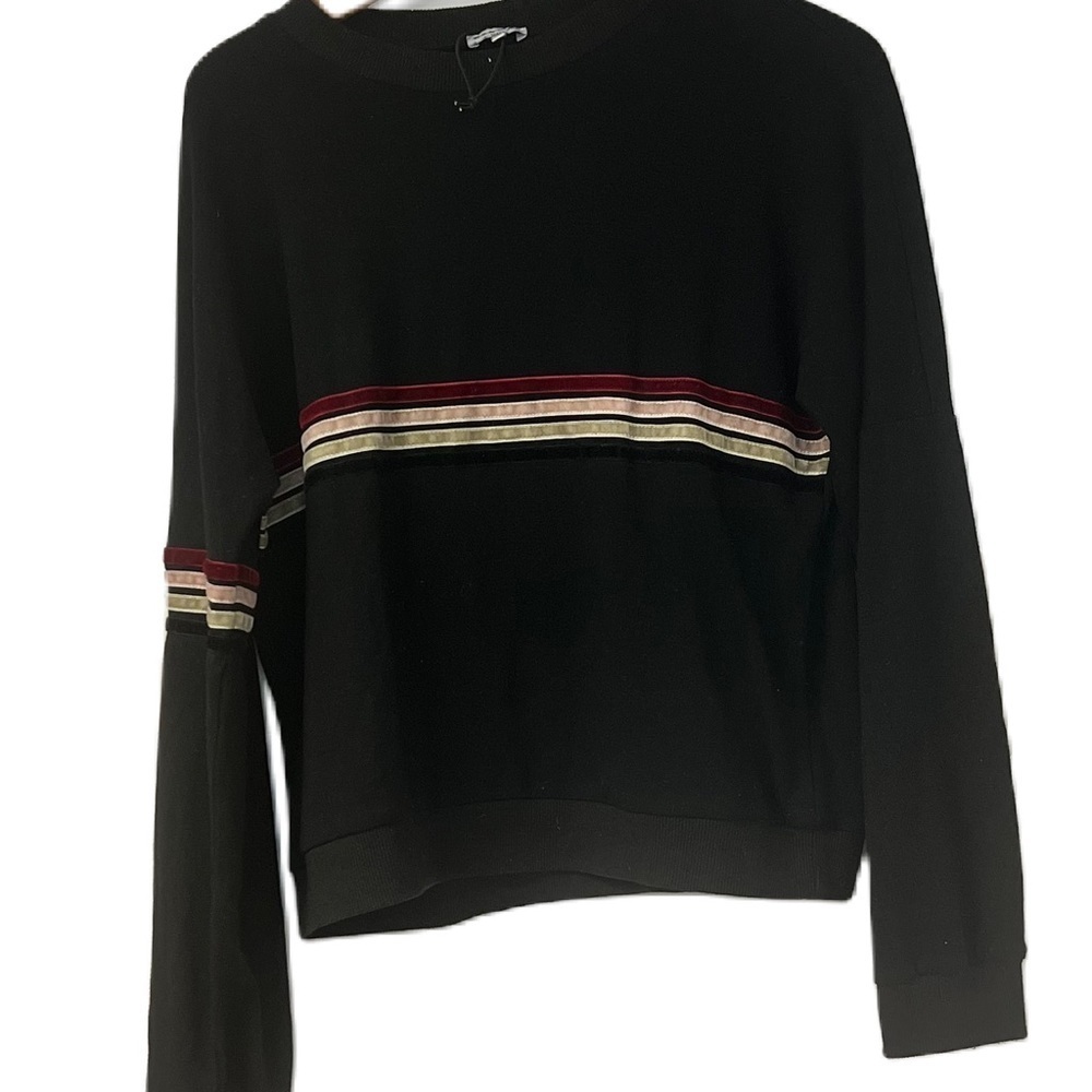 No Name Brand Black Rainbow Sweatshirt Girls Size 22